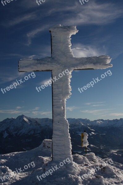 Winter Snow Ice Cold Alpine