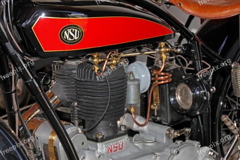 Nsu Motorcycle Motor Machine Oldtimer