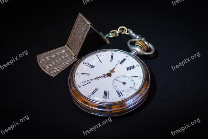 Hour S Pocket Watch Antique Dial Time