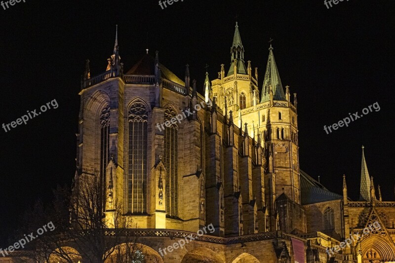 Dom Erfurt Architecture Germany Thuringia Germany