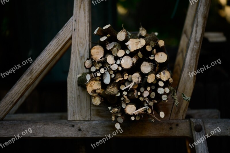 Wood Stored Cut Firewood Free Photos