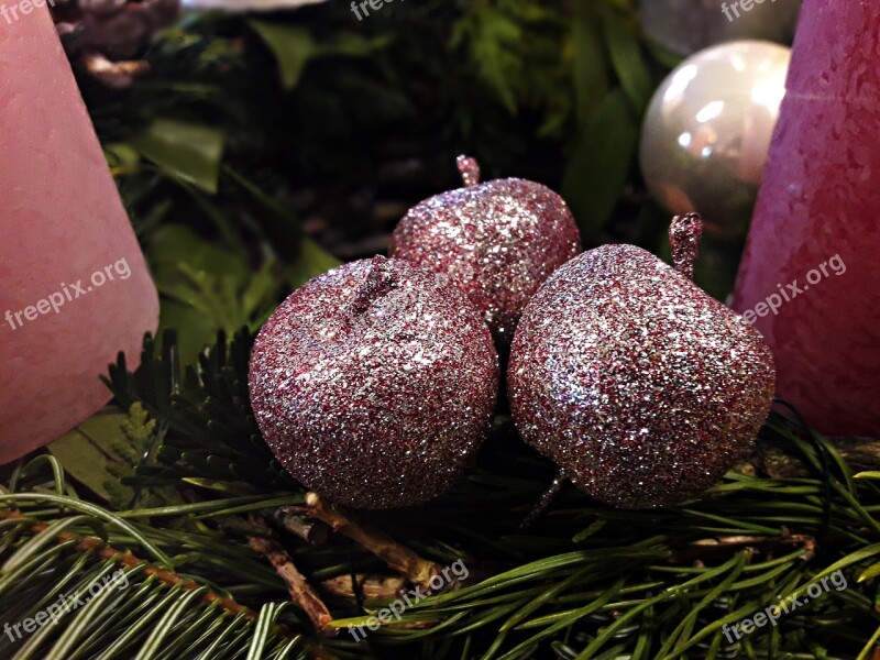 Christmas Baubles Christmas Tree The Background Winter Holidays