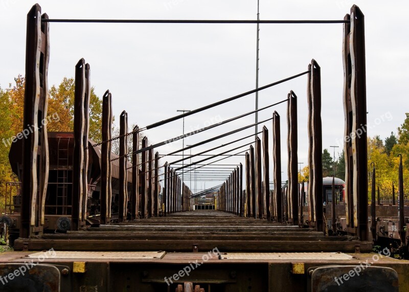 Transport Traffic Train Freight Train Perspective