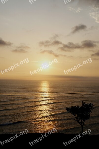 Lime Peru Miraflores Beach Landscape