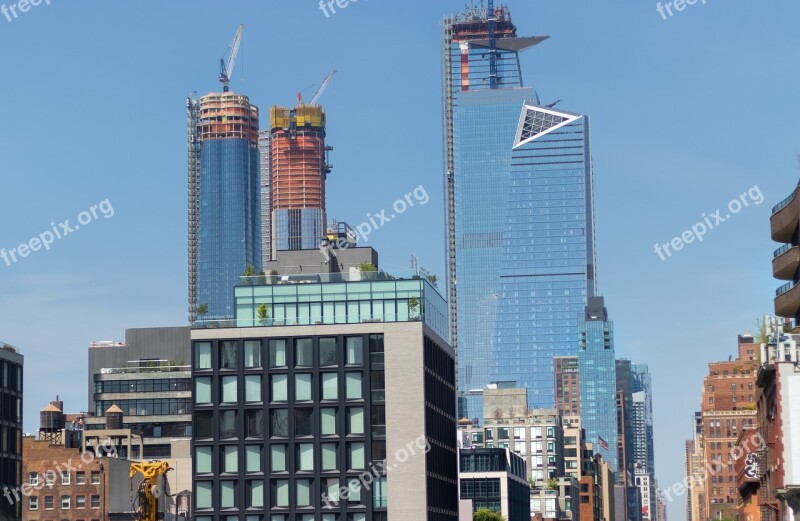 Hudson Towers Nyc New York Street High Line Hudson Yards