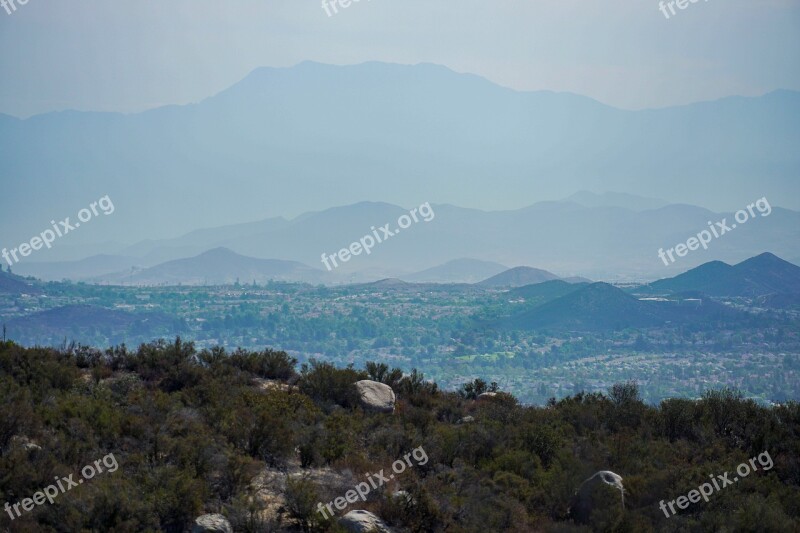 Mountains Valley California Southern California Free Photos