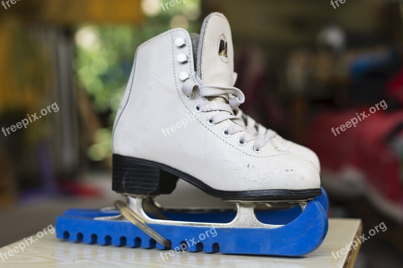 Skates White Women's Ice Free Photos