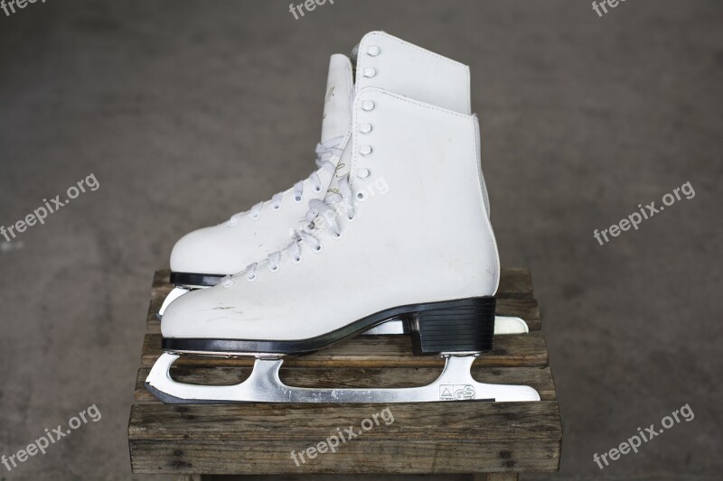 Skates White Women's Ice Free Photos