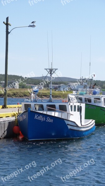 Fishing Boat Newfoundland Garnish Harbour Vessel