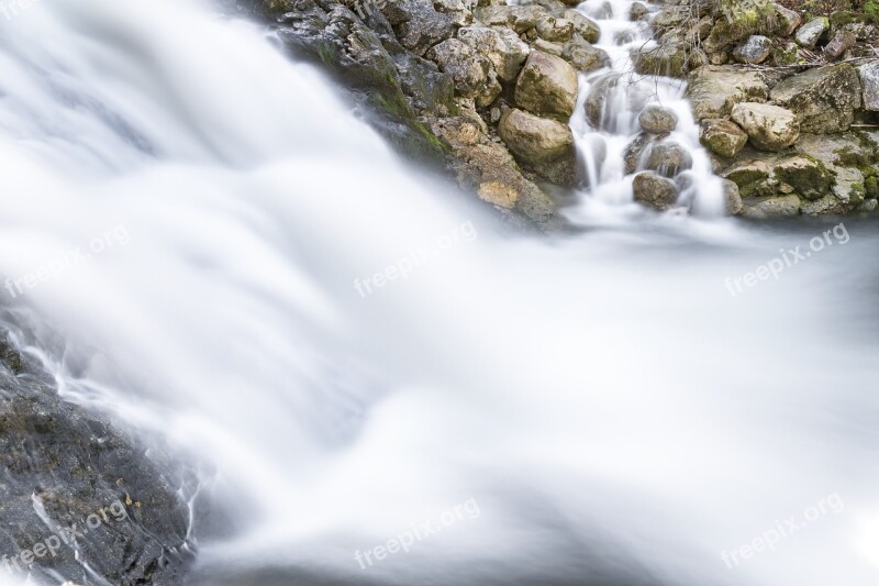 Waterfall Water Long Exposure Nature Waterfalls