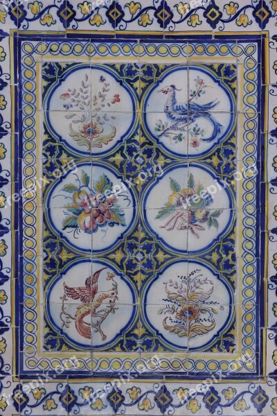 Portugal Ceramic Tiles Wall Covering Food