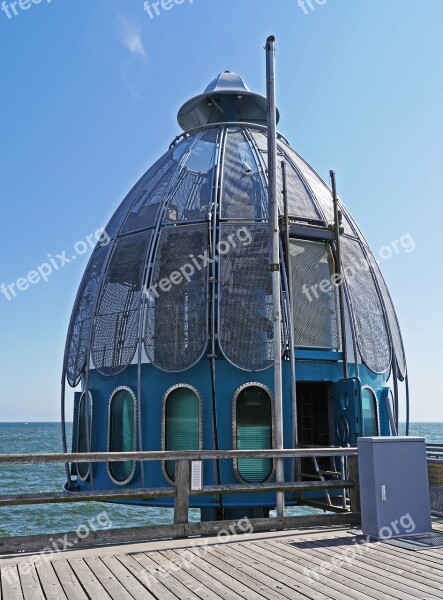 Diving Bell Sellin Sea Bridge Rügen Island Baltic Sea