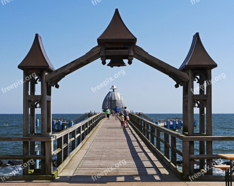 Sellin Rügen Sea Bridge Access Archway