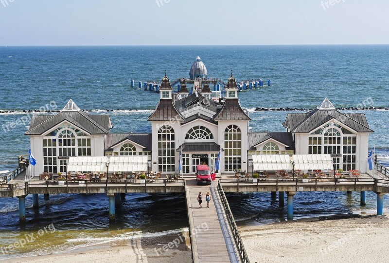 Seebrücke Sellin Rügen Restaurant Outside Catering Baltic Sea