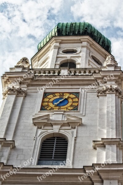 Tower Clock Tower Dom Passau Baroque