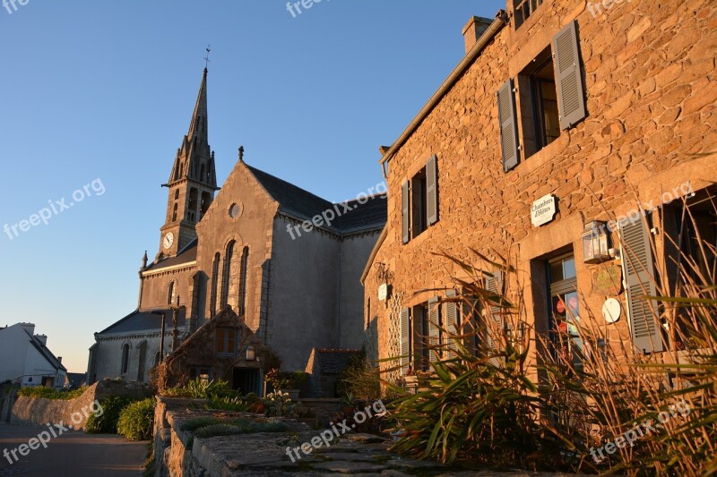 Isle Of Batz Brittany Church Free Photos