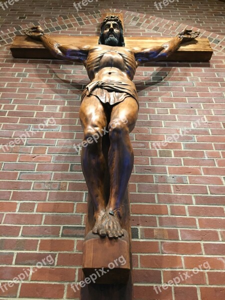 Crucifix Jesus Church Religion Christianity