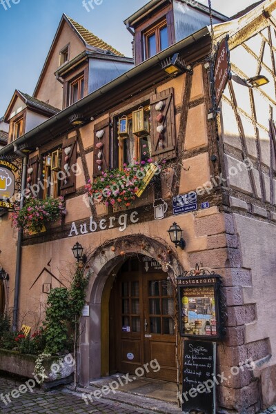 France Alsace Truss Restaurant Historic Center