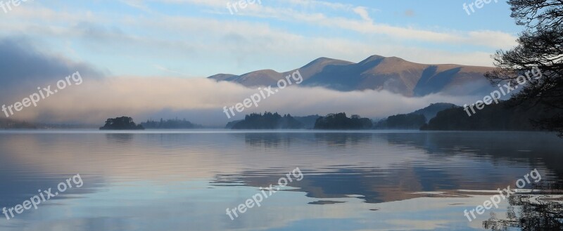 Derwent Water Cumbria Lake District England