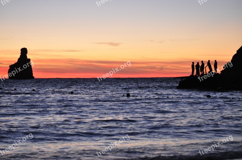 Ibiza Beach Sunset Dusk Afternoon