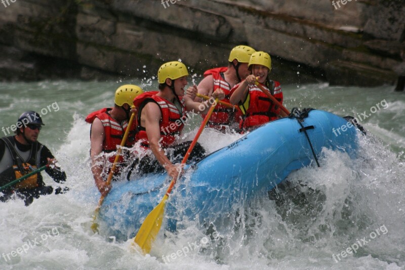 Rafting River Crossing Canada Fraser River Free Photos