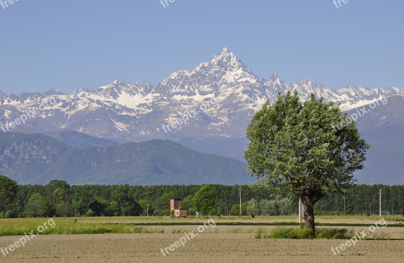 Monviso Plain Alps Landscape Free Photos