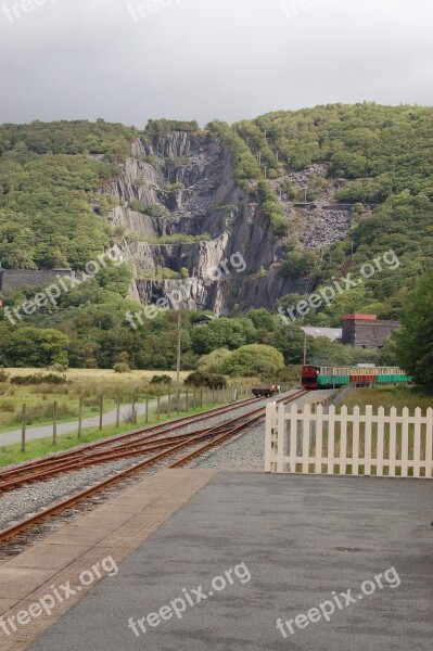 Snowdonia Wales Slate Quarry Train