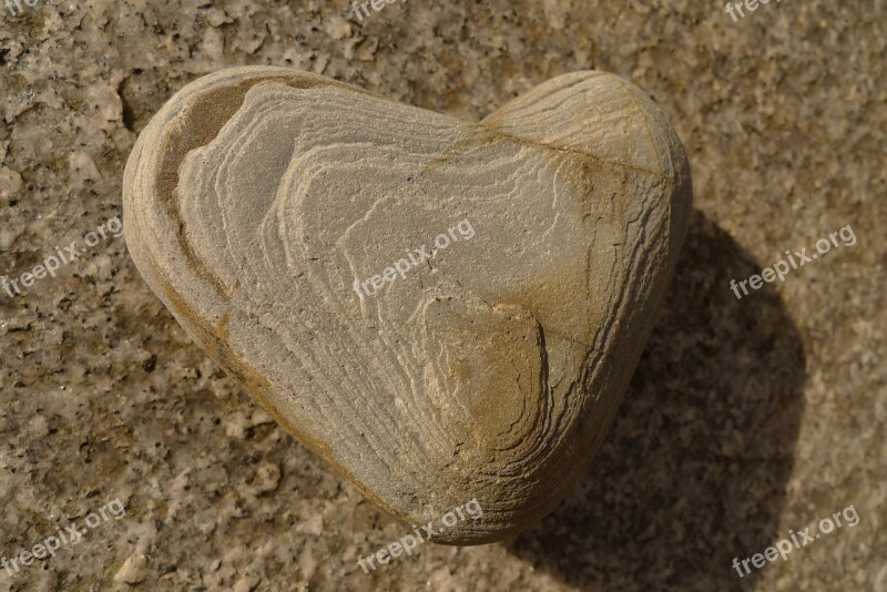 Stone Heart Heart Shape Nature Stone Heart