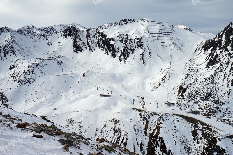 Solden Austria Skiing Mountains Alps