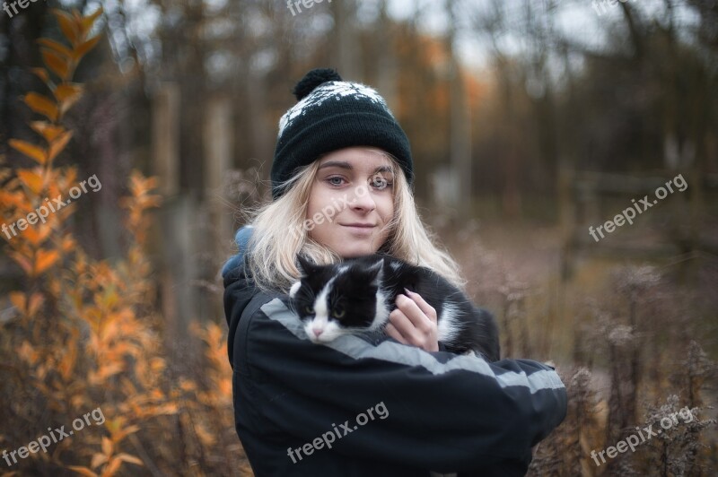 Autumn Girl Autumn Gold Young Portrait