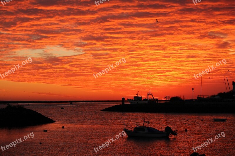 Dawn Puntadelmoral Ayamonte Awakening Sunrise Landscape