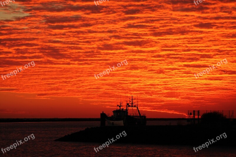 Dawn Puntadelmoral Ayamonte Awakening Sunrise Landscape