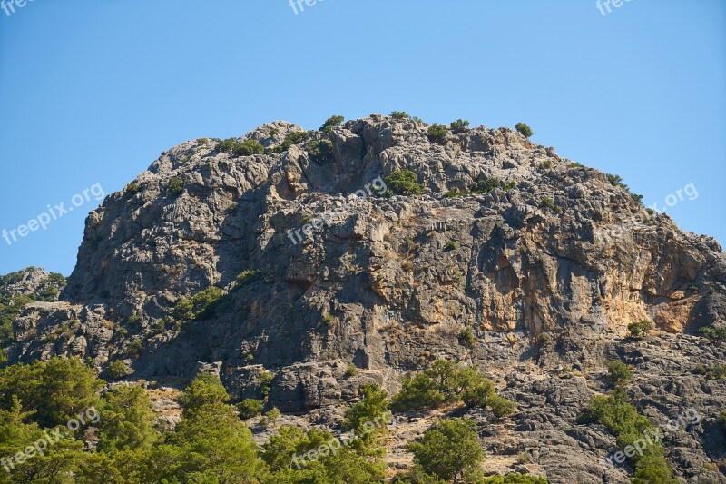 Rocky Sky Stone Nature Blue