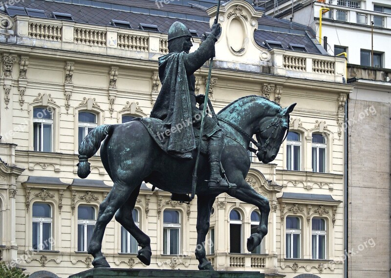 Monument Jeżdziec The Horse Sculpture Architecture