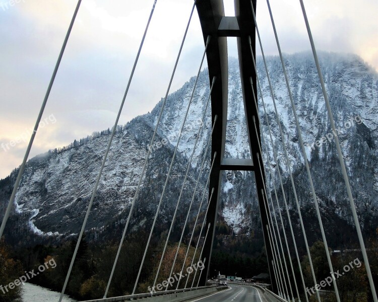 Bridge Rope Steel Highway Top View