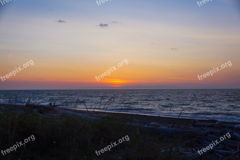 Beach Sunset Ocean Sunset Beach Water