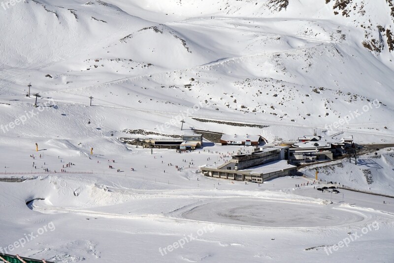 Solden Austria Skiing Mountains Alps