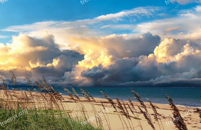 Sea Atlantic Ocean Vero Beach Seascape Tropic