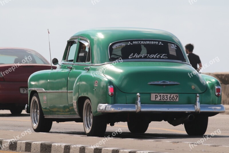 Cuba Car Malecòn Havana Classic