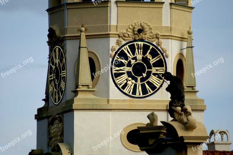 Clock The Town Hall Architecture Monument City