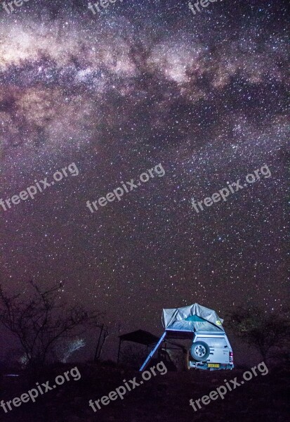 Tent Stars Milky Way Milky Landscape