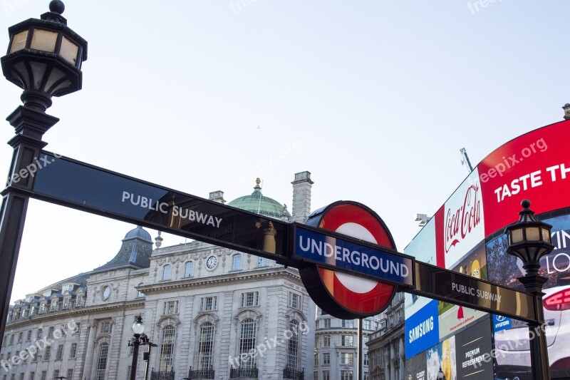 London England United Kingdom Underground Subway