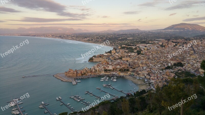 Castellammare Sicily Italy Sea Landscape