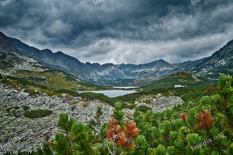 Mountains Tatry The Valley Of The Dolina Pięciu Stawów Polskich The High Tatras