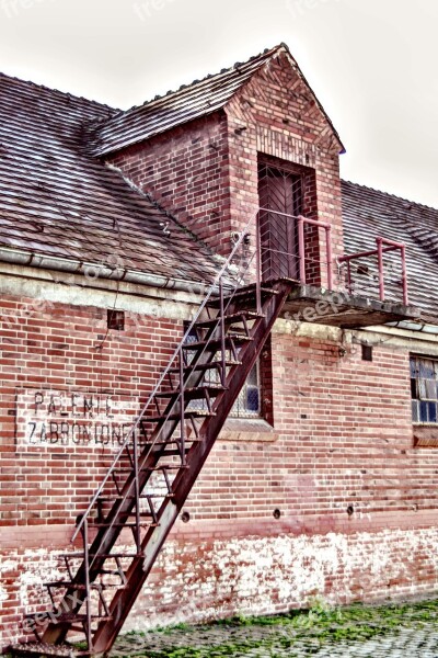 Stairs Metal Rusty Old Building