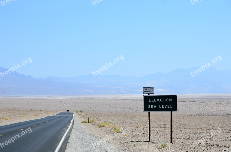 Death Valley Road Trip California Road Open Space