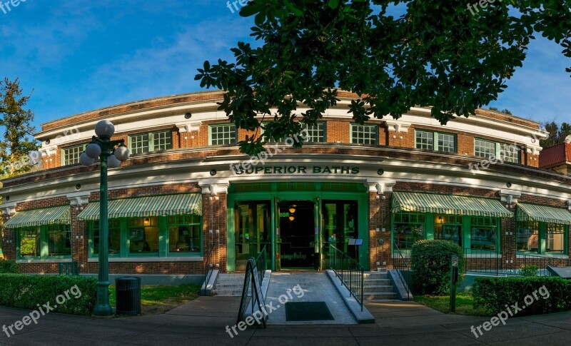 Hot Springs Bath House Historical Building Tourism