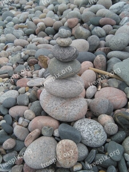 Roller Pebbles Beach Stones Nature