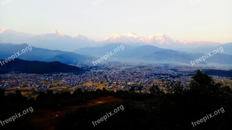 Pokhara Mountain Fishtail Phewa Asia