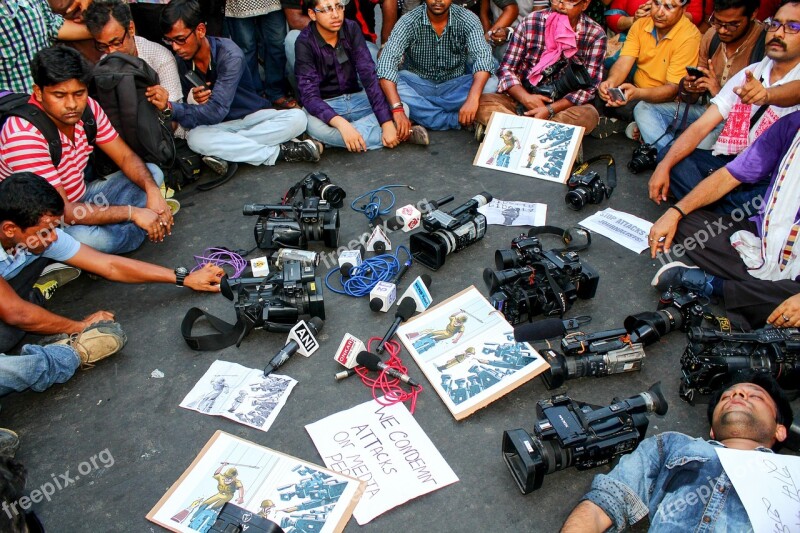 Journalists Reporter Video Tv Equipment